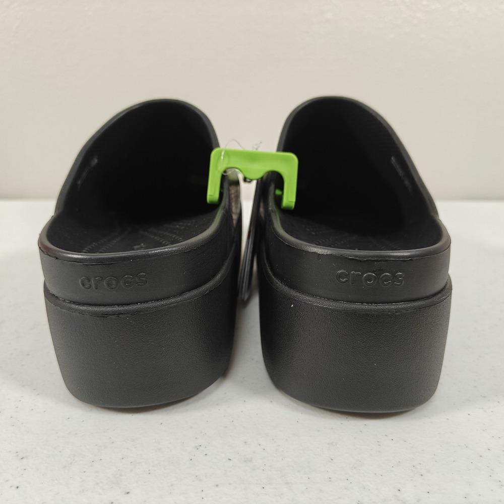 Crocs Dylan Platform Clog Women's Size 9 Black Slip On Mule Shoes 209869 NEW - Picture 3 of 11